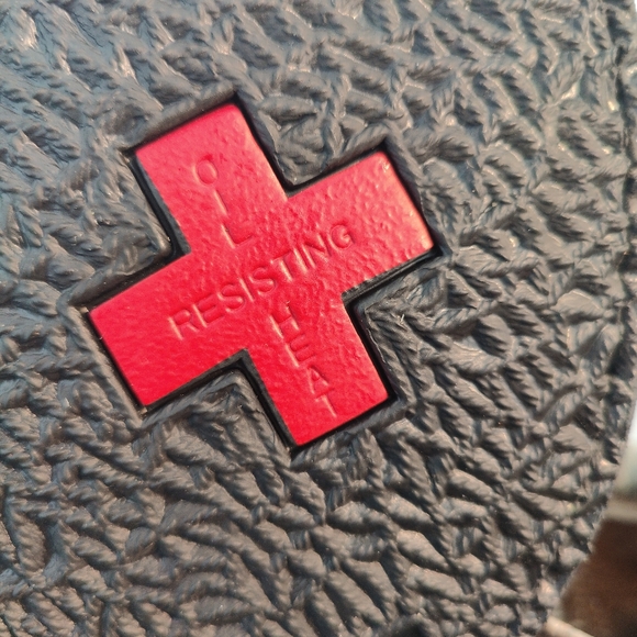 Industrial Work Boots Resoled with Vibram Alpha #1318 Oil Resistant Heel Defined - Picture 14 of 15